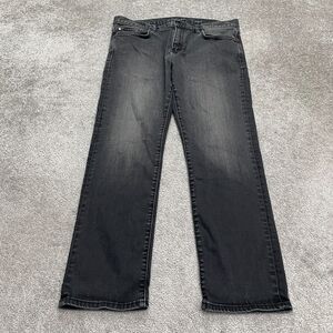 Banana Republic Traveler Slim Fit Denim Jeans Mens 35x30 Black Straight Casual